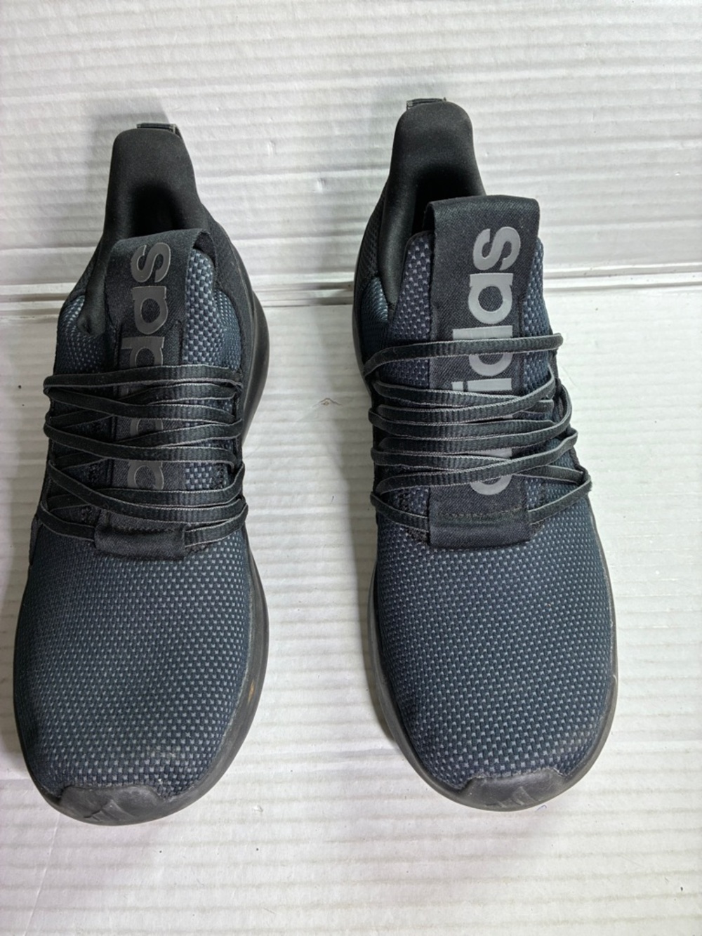 adidas Charcoal Black Knit Running Shoes USED SKU IE6327